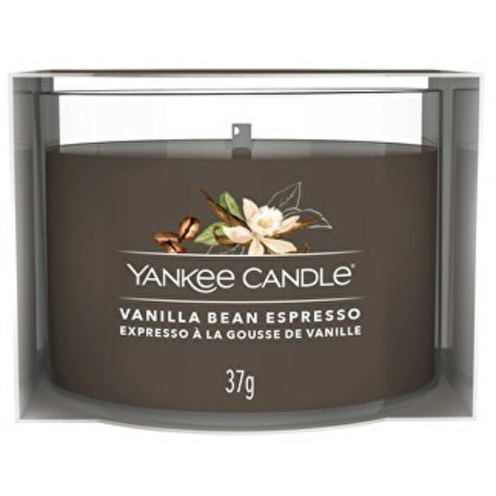 Vanilla Bean Espresso (espresso s vanilkovým luskom) - Votívna sviečka v skle

