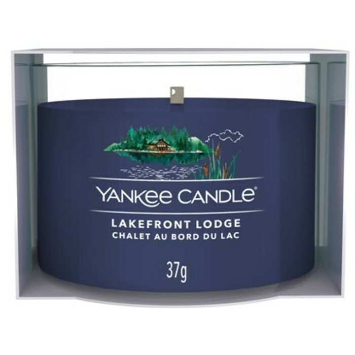 Yankee Candle Lakefront Lodge ( chata u jezera ) - Votivní svíčka ve skle 37 g
