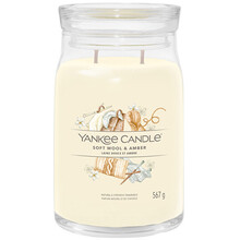 Soft Wool & Amber Signature Candle ( jemná vlna a ambra ) - Vonná svíčka