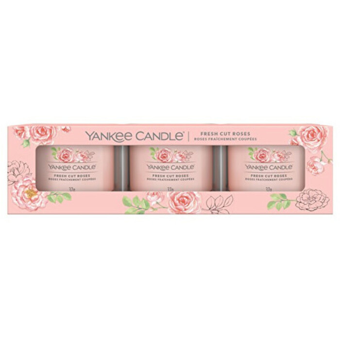 YANKEE CANDLE Fresh Cut Roses 3× 37 g