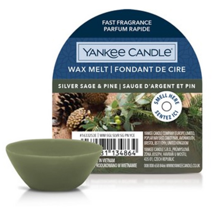 Silver Sage & Pine Wax Melt ( stříbrná šalvěj a borovice ) - Vonný vosk do aromalampy