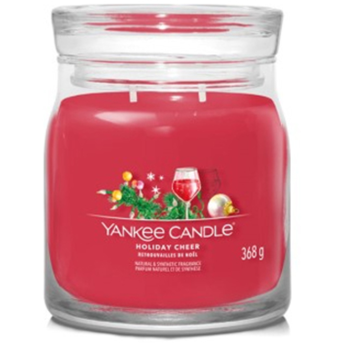 Yankee Candle Holiday Cheer Signature Candle ( vánoční veselí ) - Vonná svíčka 567 g