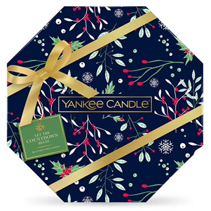 Yankee Candle Adventní kalendář čajových svíček se svícnem 9.8 g