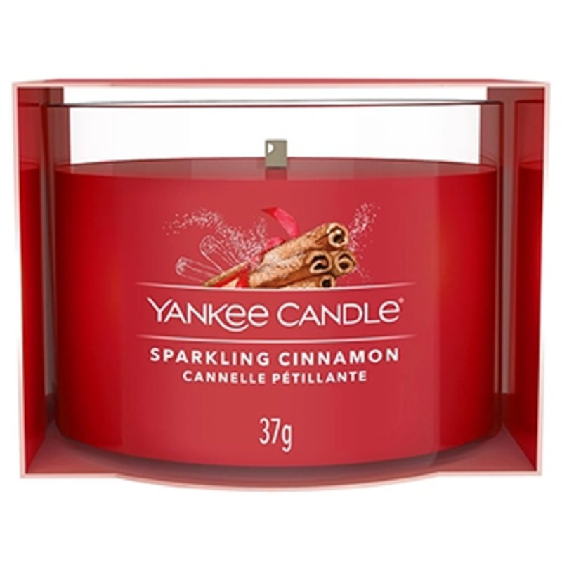 Sparkling Cinnamon ( třpytivá skořice ) - Votivní svíčka ve skle