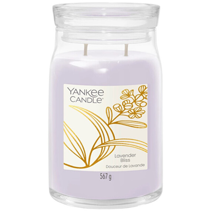 Lavender Bliss Signature Candle ( levandulové blaho ) - Aromatická svíčka
