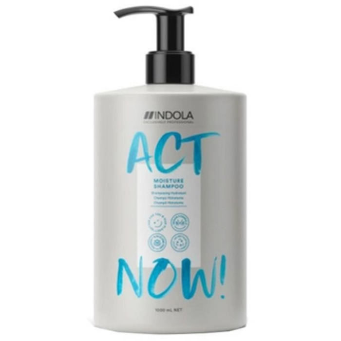 Indola Act Now! Moisture Shampoo - Vyživující šampon pro hydrataci vlasů 1000 ml