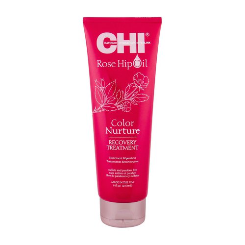CHI Rose Hip Oil Color Nurture Recovery Treatment - Maska pro barvené vlasy 