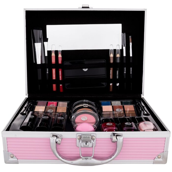 Miss Pinky Born to Be Pink Paris - Kufřík dekorativní kosmetiky 60,2 g