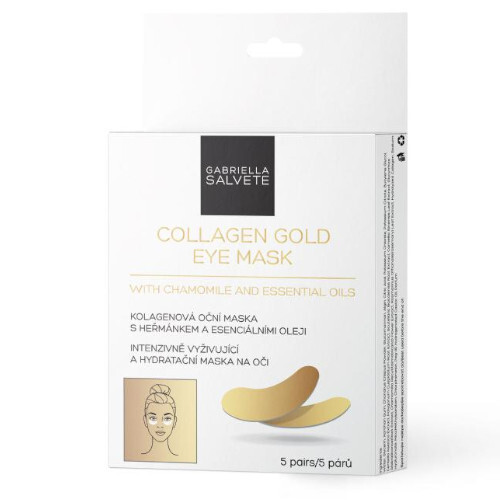 Gabriella Salvete Collagen Gold Eye Mask s heřmánkem a esenciálními oleji 5 párů