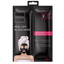 Active Charcoal Black Peel-Off Mask - Čierna pleťová zlupovacia maska 2 x 8 ml