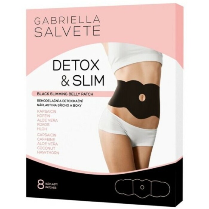 Gabriella Salvete Black Slimming Belly Patch ( 8 ks ) - Remodelační a detoxikační náplasti na břicho a boky