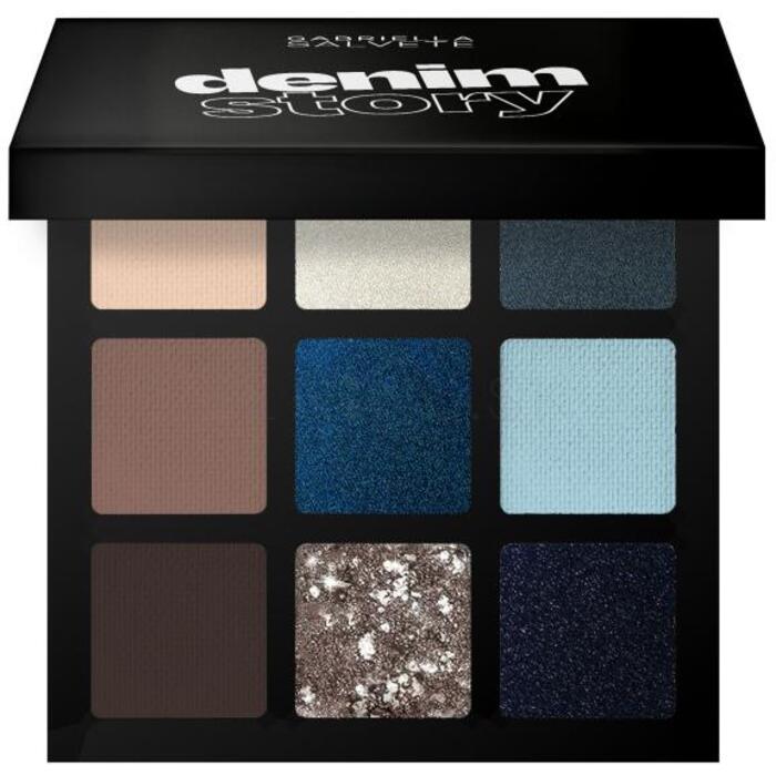 Denim Story Eyeshadow Palette - Vysoce pigmentovaná paletka očních stínů 34 g