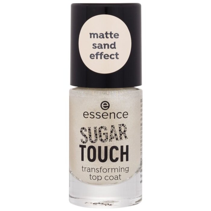 Sugar Touch Transforming Top Coat - Krycí lak na nehty s matným zlatým třpytem 8 ml