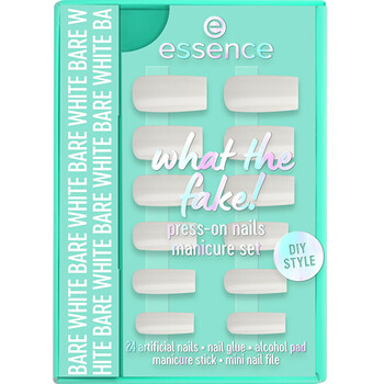 What the Fake! Press-On 04 Bare White - Sada s umělými nehty