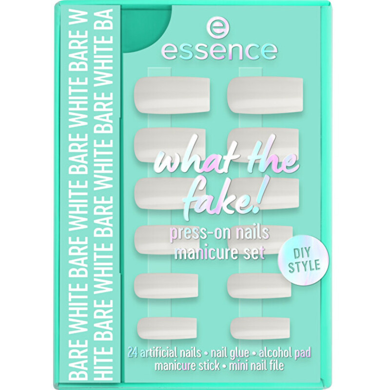 What the Fake! Press-On 04 Bare White - Sada s umělými nehty