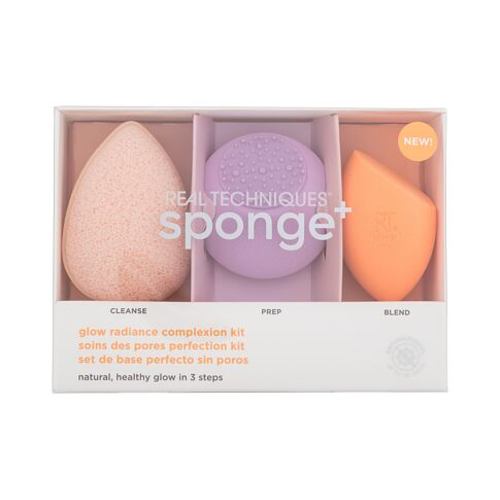 Real Techniques Sponge+ Glow Radiance Complexion Kit 3 ks