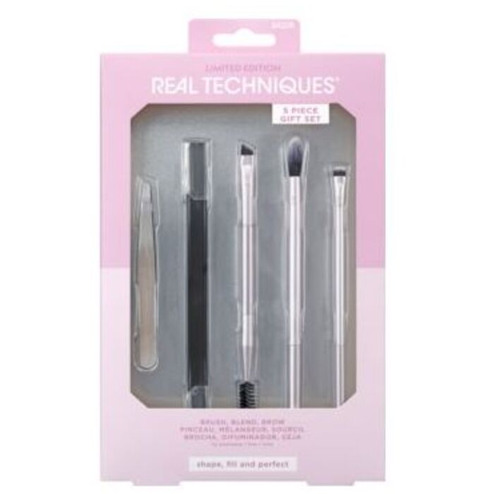 Real Techniques Limited Edition Brush, Blend, Brow Set - Sada štětců na obočí