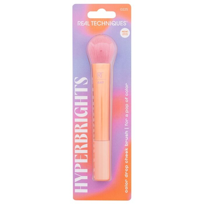 Real Techniques Hyperbrights Color Drop Cheek Brush - Štětec na pudrovou tvářenku a bronzer 1 ks