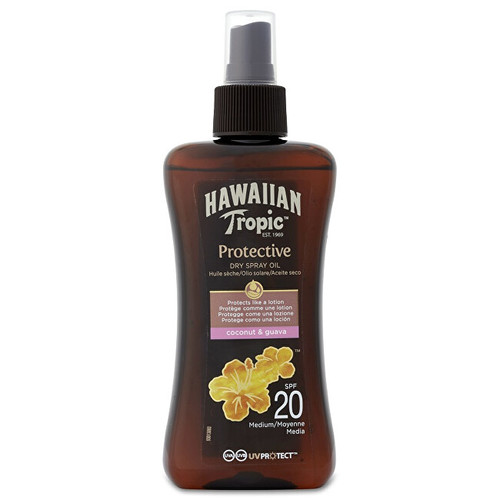 Hawaiian Tropic Protective Dry Spray Oil SPF 20 - Suchý olej na opalování s rozprašovačem 200 ml