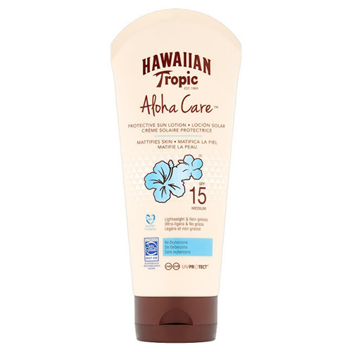 Hawaiian Tropic Aloha Care Protective Sun Lotion Mattifies Skin SPF 15 - Opalovací mléko zmatňující 180 ml