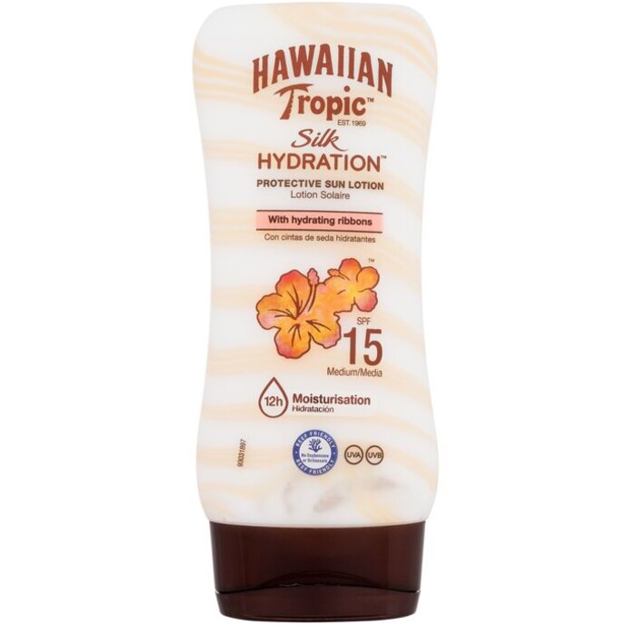 Hawaiian Tropic Silk Hydration Protective Sun Lotion SPF15 - Opalovací mléko s hydratačním účinkem 180 ml