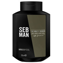 SEB MAN The Multitasker Hair, Beard & Body Wash - Šampon na vlasy, vousy a tělo