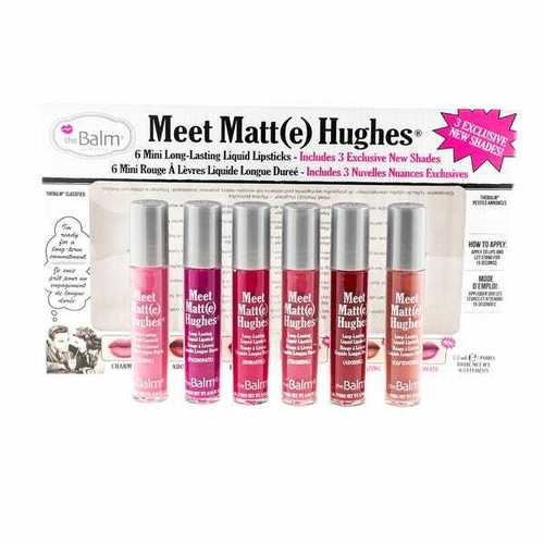 TheBalm Meet Matte Hughes Mini Lipstick Set ( #3 ) - Sada 6 dlouhotrvajících tekutých rtěnek