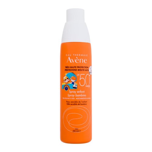 Avène Sun Kids Spray SPF50+ - Opalovací krém ve spreji na tělo a obličej 200 ml