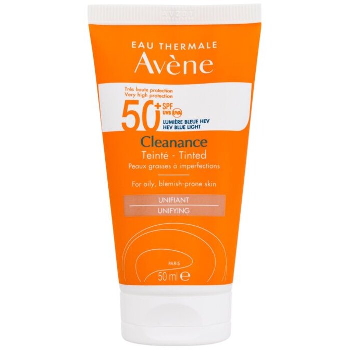 Cleanance Tinted Sun Cream SPF50+ ( mastná pleť s nedokonalostmi ) - Voděodolný tónující opalovací krém