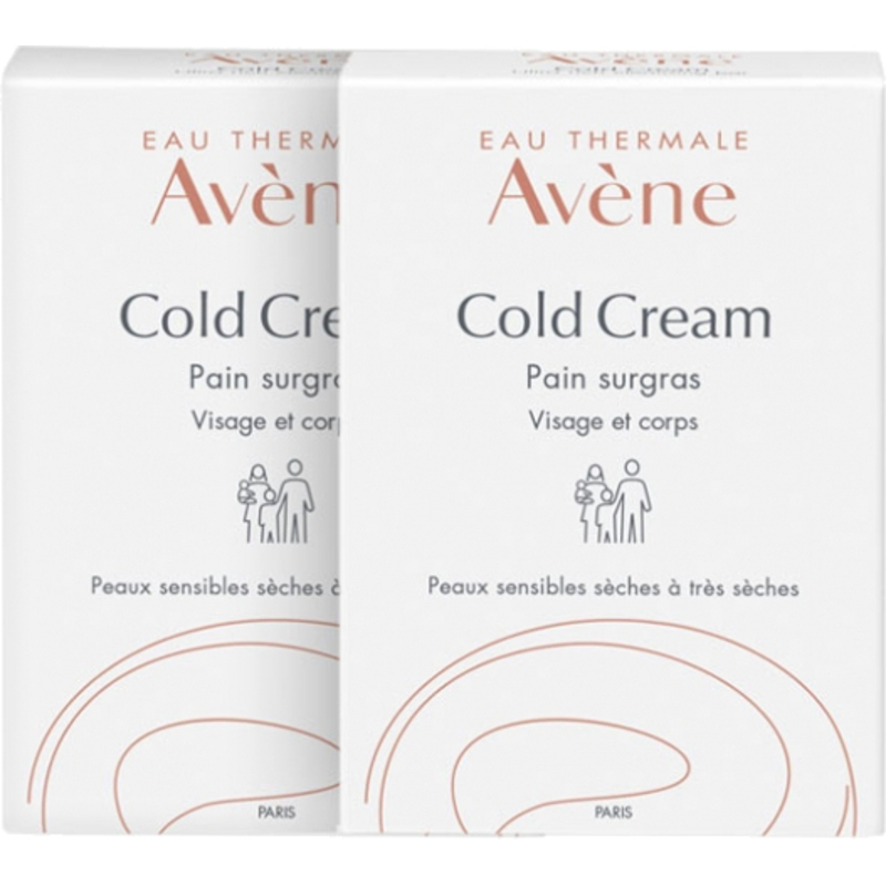 Cold Cream Soap Bar Duopack - Sada tuhých mýdel na obličej a tělo pro suchou citlivou pokožku