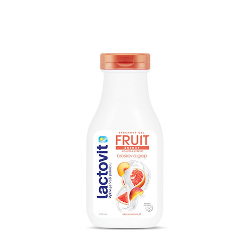 Lactovit Fruit Shower Gel ( Broskev a Grep ) - Energetický sprchový gel 500 ml