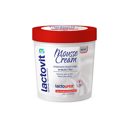 Lactovit Lactourea Mousse Cream - Hydratační pěnový krém na obličej i tělo 250 ml
