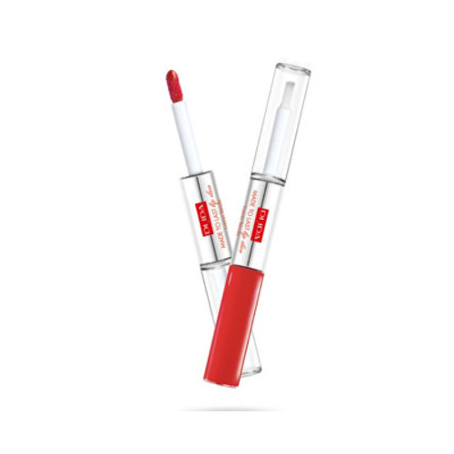 Pupa Made To Last Lip Duo Liquid Lip Colour - Dlouhotrvající tekutá rtěnka 2 x 4 ml - 006 Fire Red