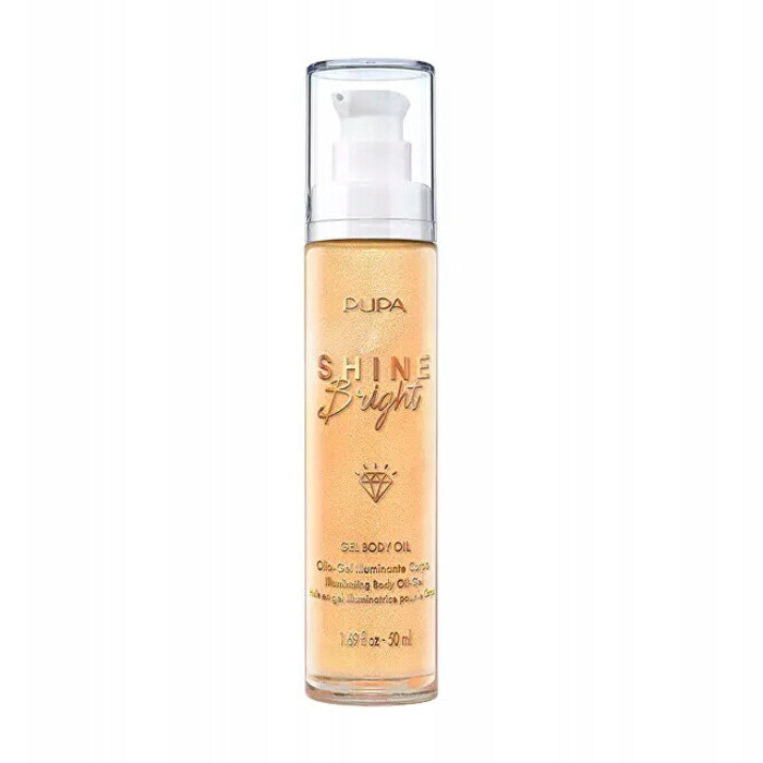 Pupa Shine Bright Gel Body Oil - Rozjasňující tělový gelový olej 50 ml