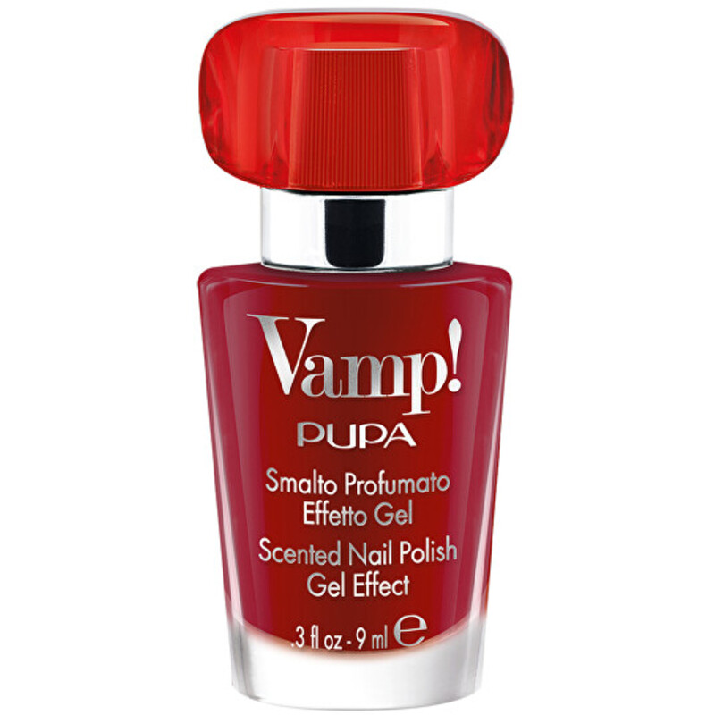 Vamp! Red Fragnance Scented Nail Polish Gel Effect - Lak na nehty s vůní 9 ml