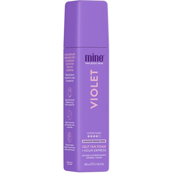 Violet Self Tan Foam - Samoopalovací pěna pro tmavě hnědé opálení s olivovým podtónem