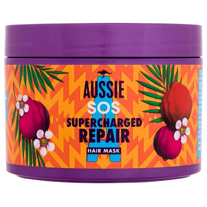 Aussie SOS Supercharged Repair Hair Mask - Obnovující a vyživující maska na vlasy 450 ml