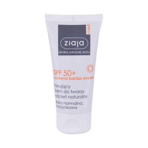Ziaja Med Protective Tinted Cream SPF50+ - Opalovací krém na obličej 50 ml - Light