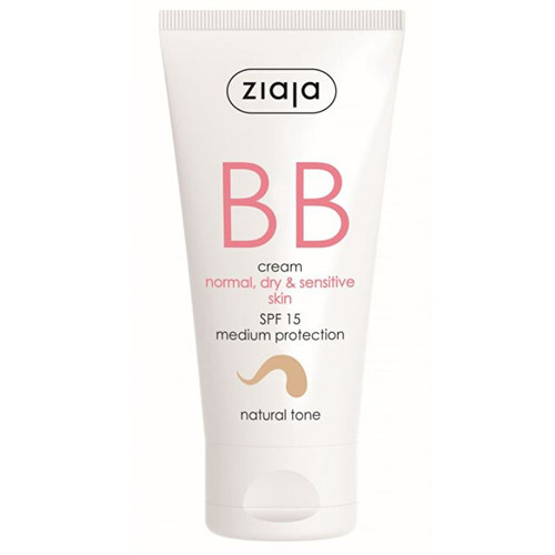 Ziaja BB Cream ( normální, suchá pleť ) SPF15 - Krém pro citlivou pleť 50 ml - Dark/Peach Tone