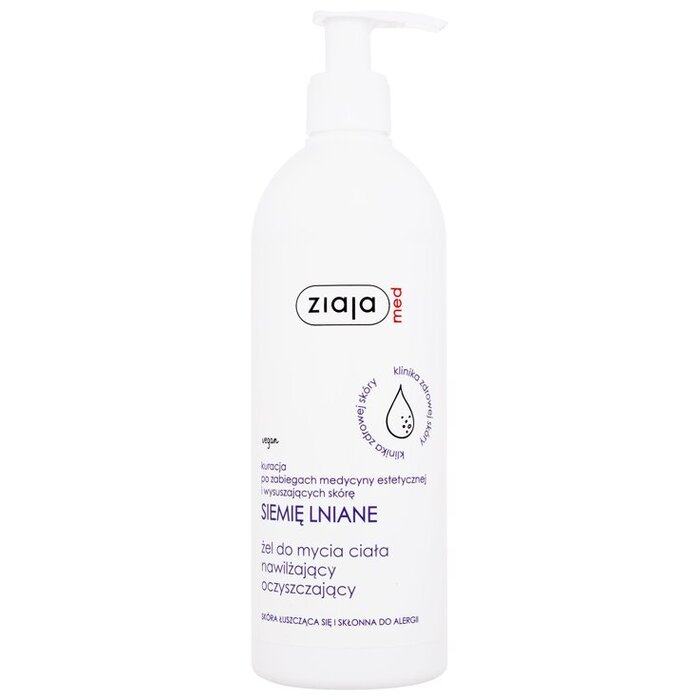 Ziaja Linseed Body Wash - Jemný sprchový gel bez parfemace 400 ml