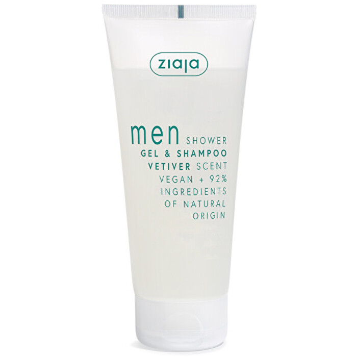Ziaja Vetiver Men Gel & Shampoo - Sprchový gel a šampon 200 ml
