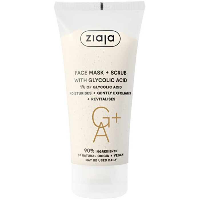 Ziaja Face Mask + Scrub Glycolic Acid - Peelingová maska s kyselinou glykolovou 55 ml