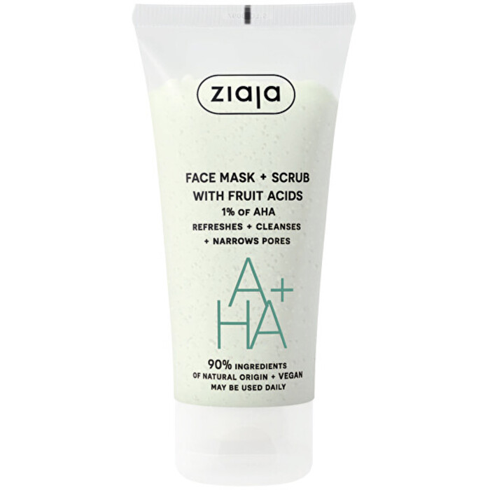 Ziaja Face Mask + Scrub Fruit Acids - Peelingová maska s ovocnými kyselinami 55 ml