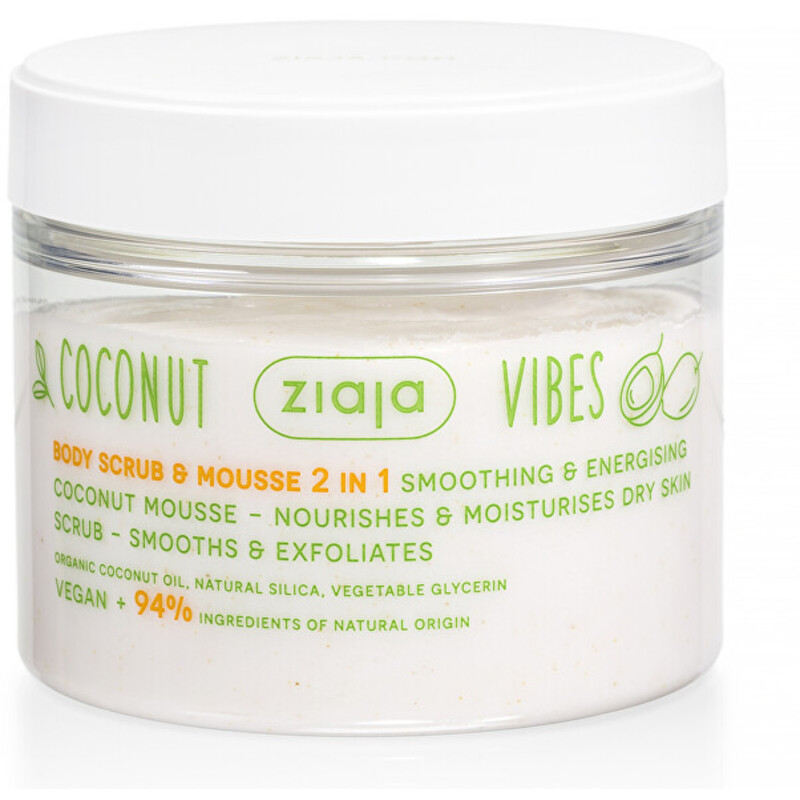 Coconut Body Scrub & Mousse - Tělový peeling & pěna 2v1