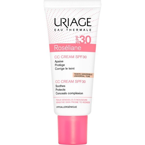 Uriage Roséliane CC Cream SPF 30 - CC krém pro citlivou pleť se sklonem k začervenání 40 ml