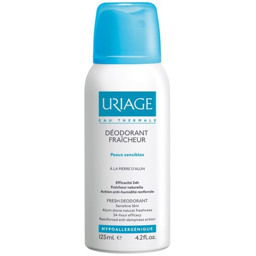 Uriage Fresh dámský deodorant Sensitive Skin - Deospray 125 ml