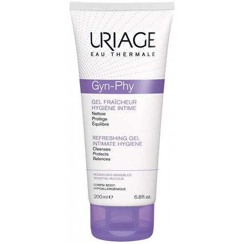 Uriage Gyn Phy Refreshing Gel Intimate Hygiene - Osvěžující mycí gel na intimní hygienu 200 ml