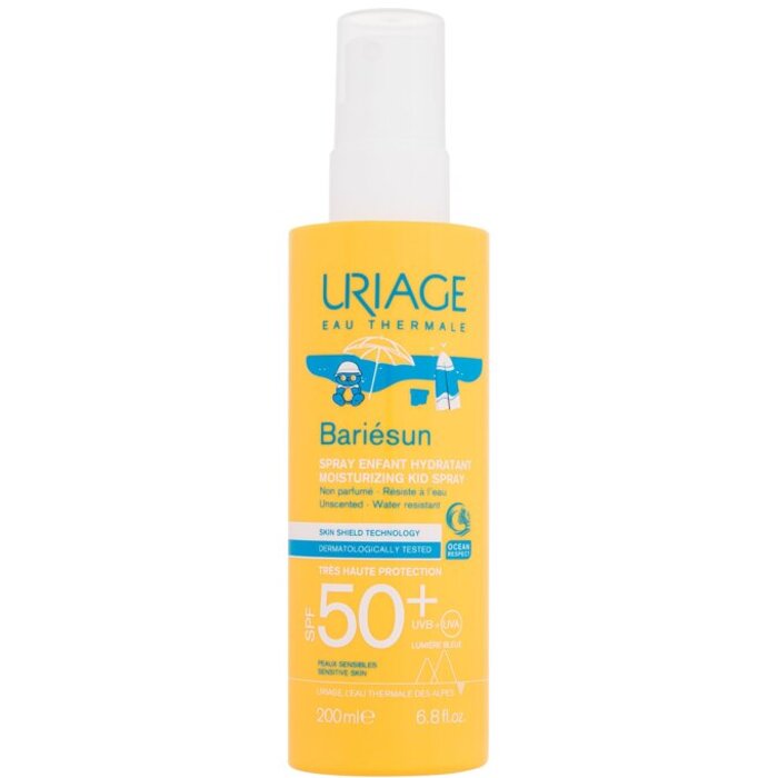 Uriage Bariésun Moisturizing Kid Spray SPF50+ - Voděodolný a hydratační opalovací sprej na tělo 200 ml