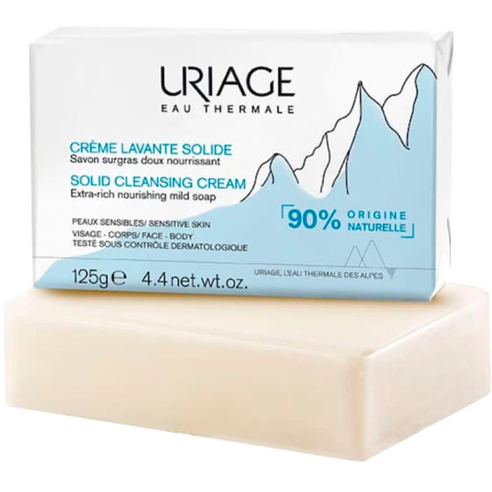 Uriage Eau Thermale Solid Cleansing Cream - Tuhé mýdlo na obličej 125 ml