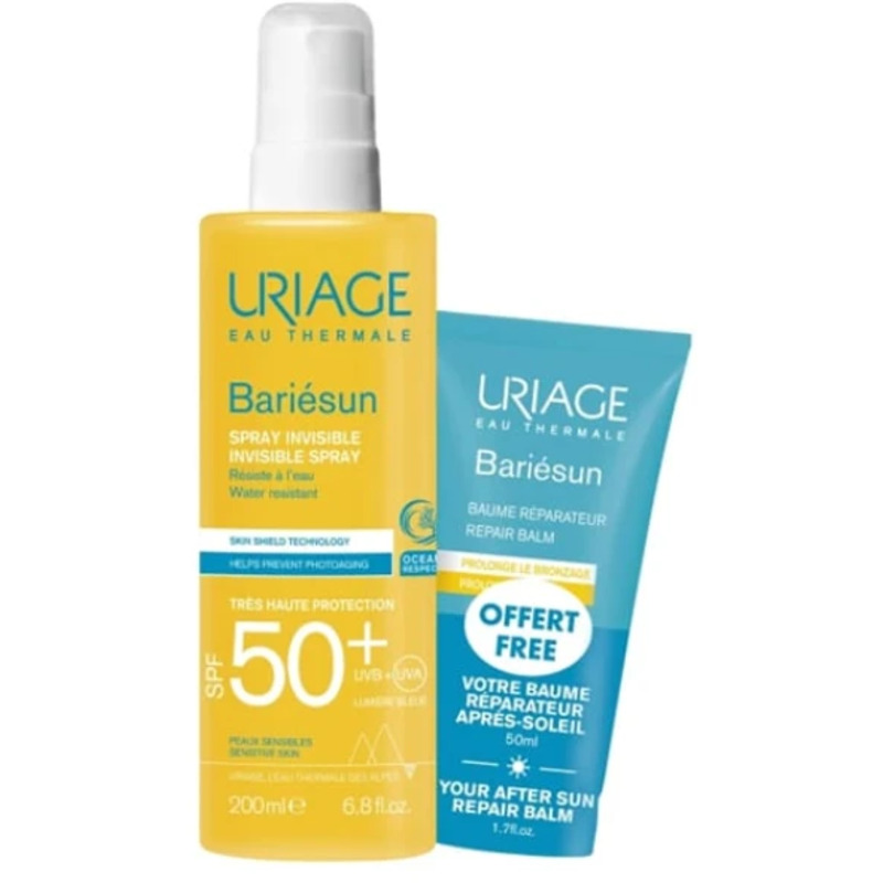Bariésun After Sun Repair Balm + Invisible Spray SPF 50+ Set - Sada pro dokonalé opálení